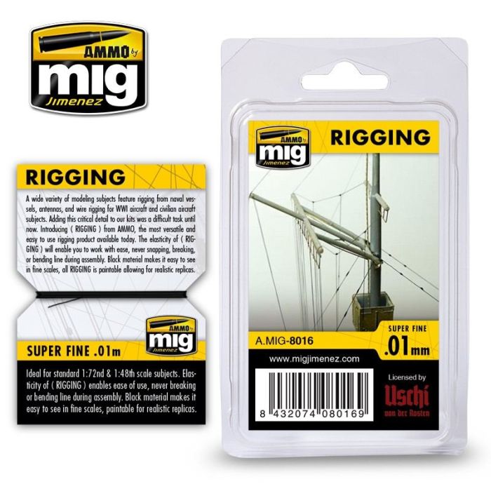 RIGGING - SUPER FINE 0,01 MM 2 METERS A.MIG-8016