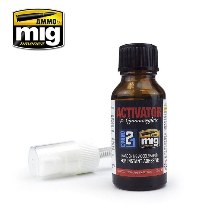 ACTIVATOR FOR CYANOACRYLATE JAR 20ML A.MIG-8037