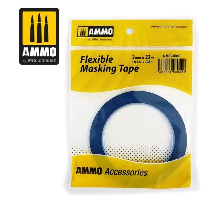 MASKING TAPE FLEXIBLE 3MM X 33M A.MIG-8042