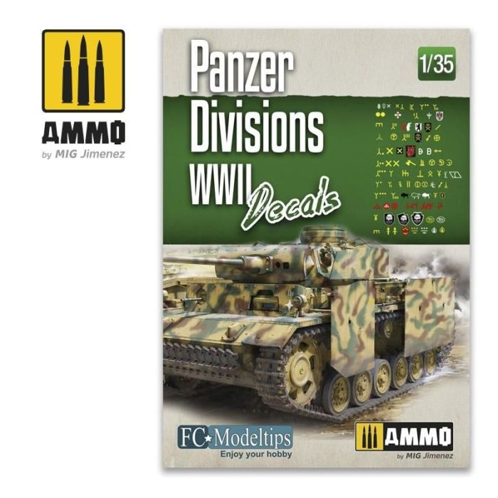 1/35 PANZER DIVISIONS WWII DECALS A.MIG-8061