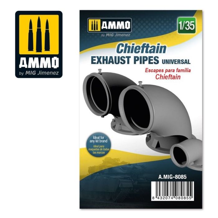 1/35 CHIEFTAIN EXHAUST PIPES UNIVERSAL A.MIG-8085