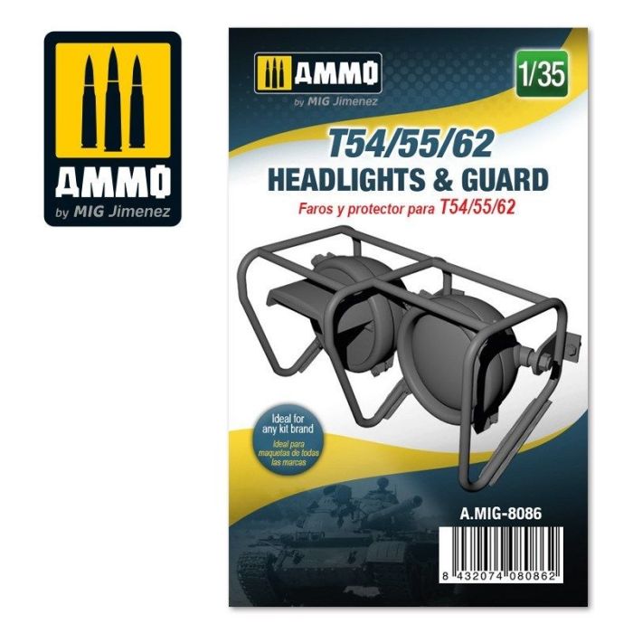 1/35 T54/55/62 HEADLIGHTS en GUARD A.MIG-8086