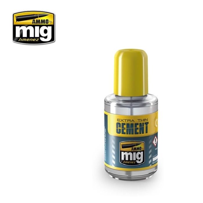 DISPLAY EXTRA THIN CEMENT 25 JARS 30 ML A.MIG-8156