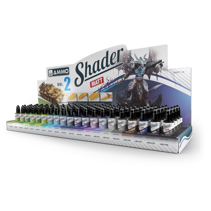 DISPLAY II AMMO SHADERS MATT 20x4 PCS. A 10 ML A.MIG-8191