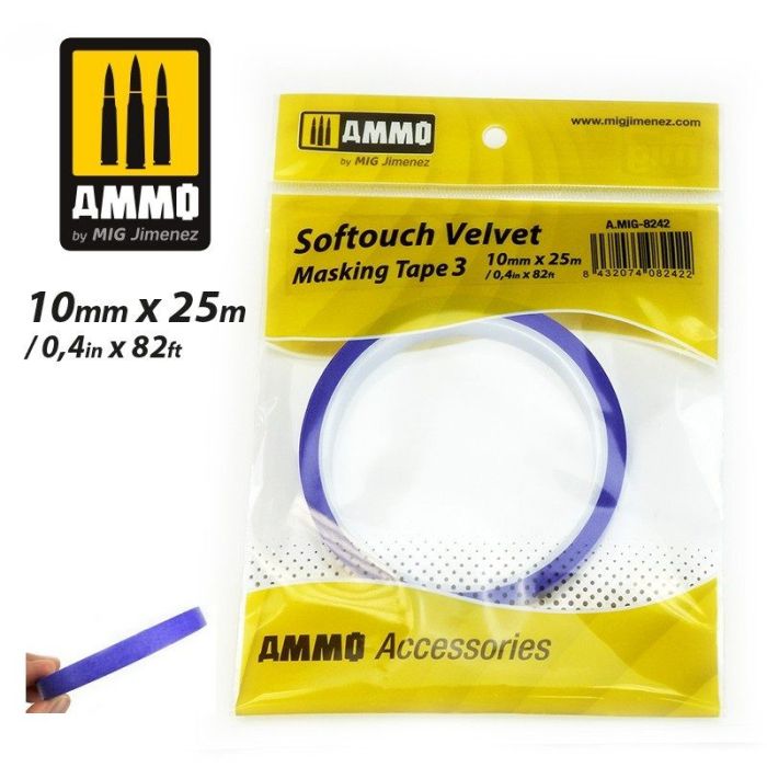 SOFTOUCH VELVET MASKING TAPE #3 10MM X 25M A.MIG-8242