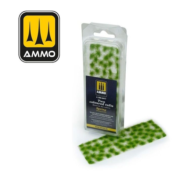 AMMO TWO COLOURED TUFTS - SPRING A.MIG-8417