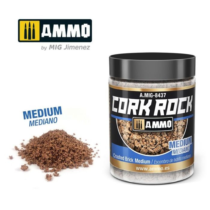 TERRAFORM CORK ROCK CRUSHED BRICK MEDIUM JAR 100 ML A.MIG-8437