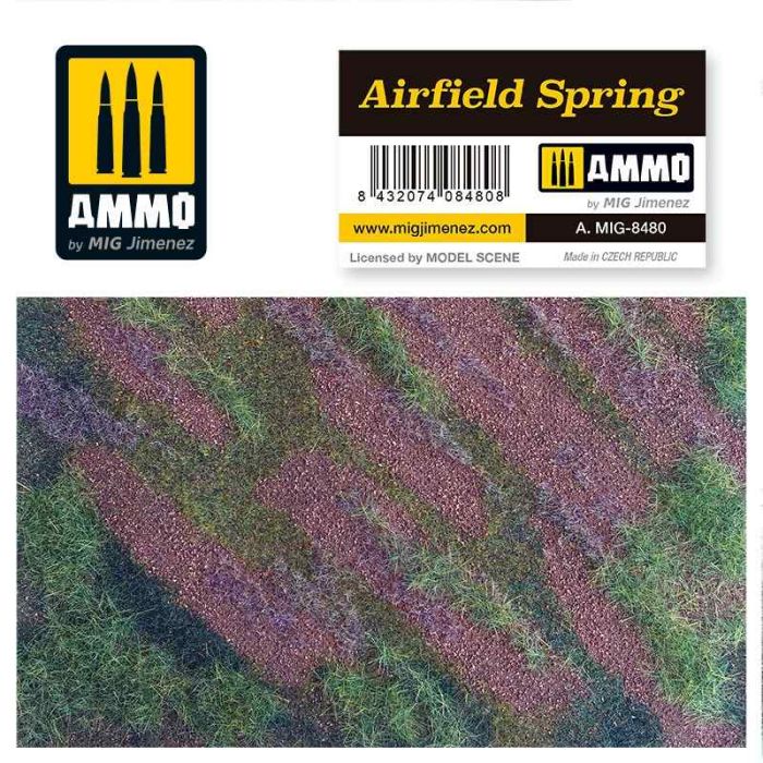 AIRFIELD SPRING SCENIC MATS A.MIG-8480