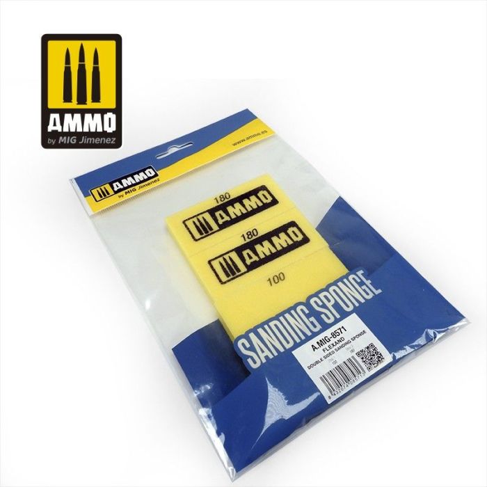 FLEX AND DOUBLE SIDED SANDING SPONGE 4PCS A.MIG-8571