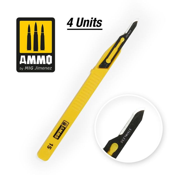 SCALPELS MINI BLADE CURVED 4 PCS. A.MIG-8689