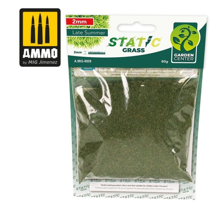 STATIC GRASS LATE SUMMER 2 MM 60 GR A.MIG-8809