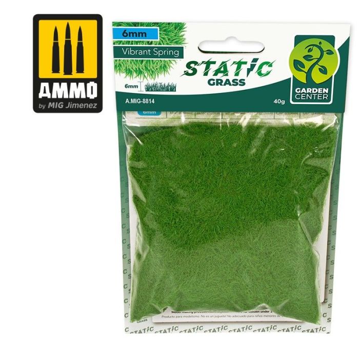STATIC GRASS VIBRANT SPRING 6 MM 50 GR A.MIG-8814