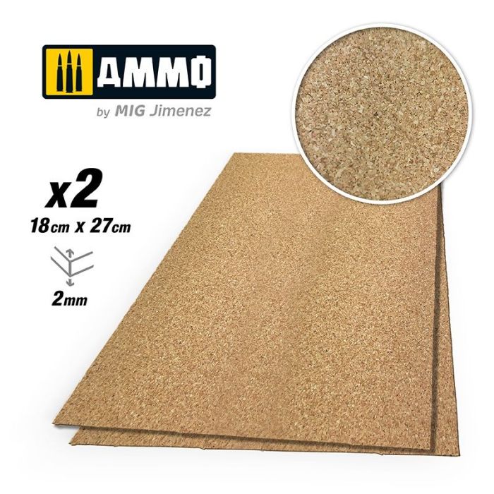 AMMO CREATE CORK FINE GRAIN 2MM 2X A.MIG-8836