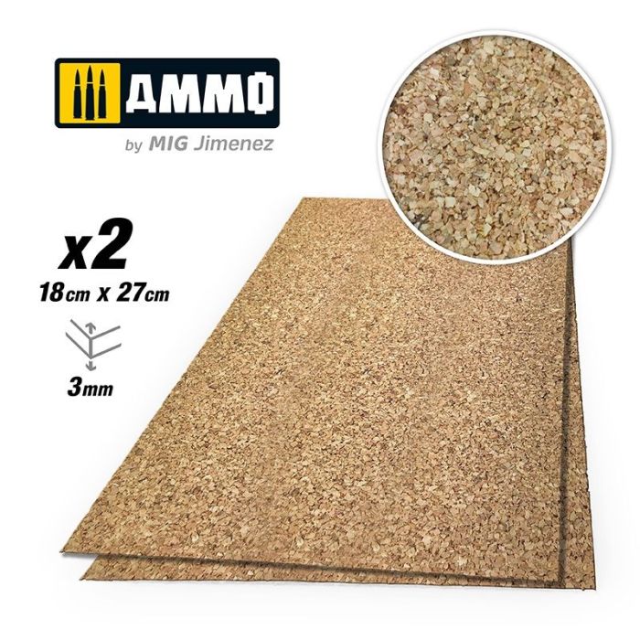 AMMO CREATE CORK MEDIUM GRAIN 3MM 2X A.MIG-8840