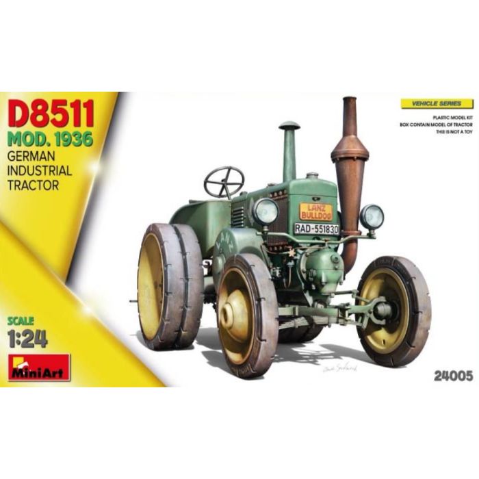 1/24 GERMAN INDUSTRIAL TRACTOR D8511 MOD. 1936 (12/23) * 24005