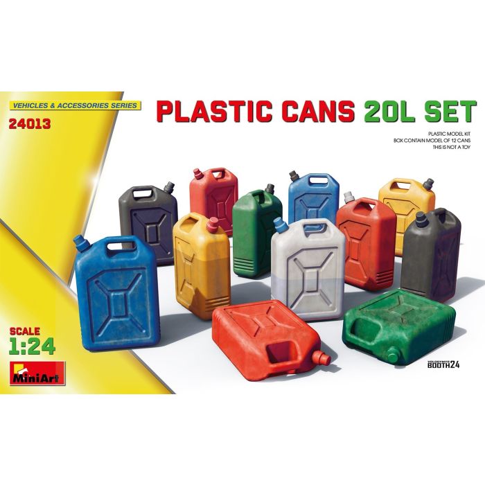1/24 PLASTIC CANS 20L SET 12 STUKS 24013