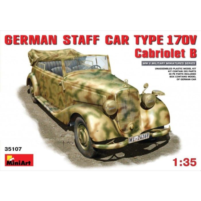 1/35 GERMAN STAFF CAR TYP 170V. CABRIO B 35107