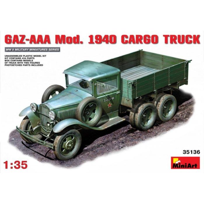 1/35 GAZ-AAA. MOD. 1940. CARGO TRUCK. 35136