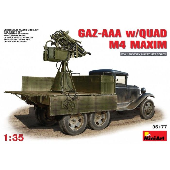 1/35 GAZ-AAA W/QUAD M-4 MAXIM 35177