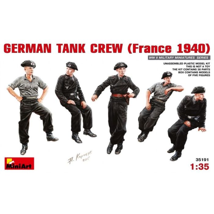 1/35 GERMAN TANK CREW FRANCE 1940 35191