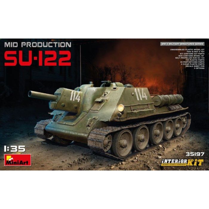 1/35 SU-122 MID PRODUCTION W/ INTERIOR KIT 35197