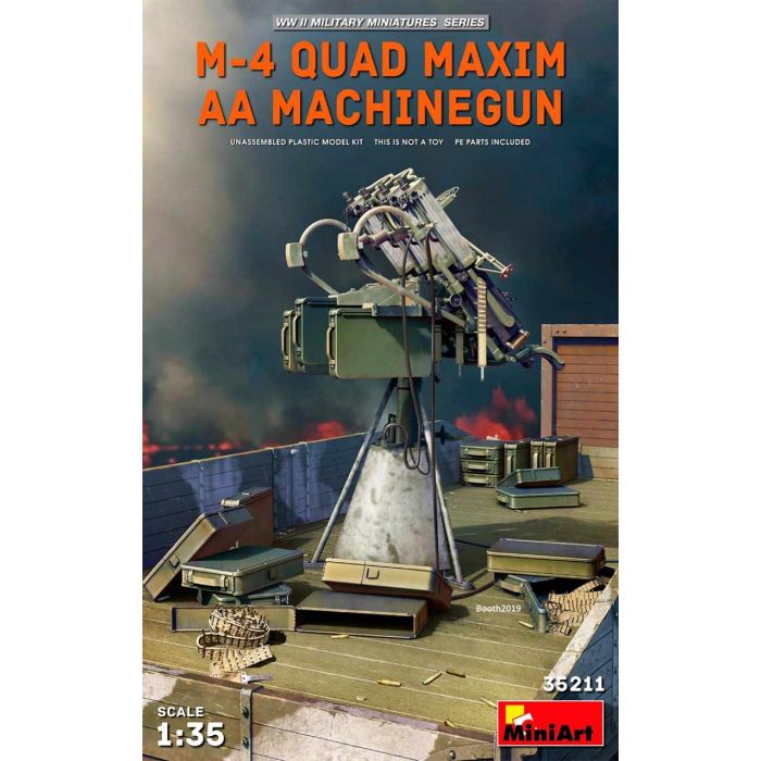 1/35 M-4 QUAD MAXIM AA MACHINEGUN 35211