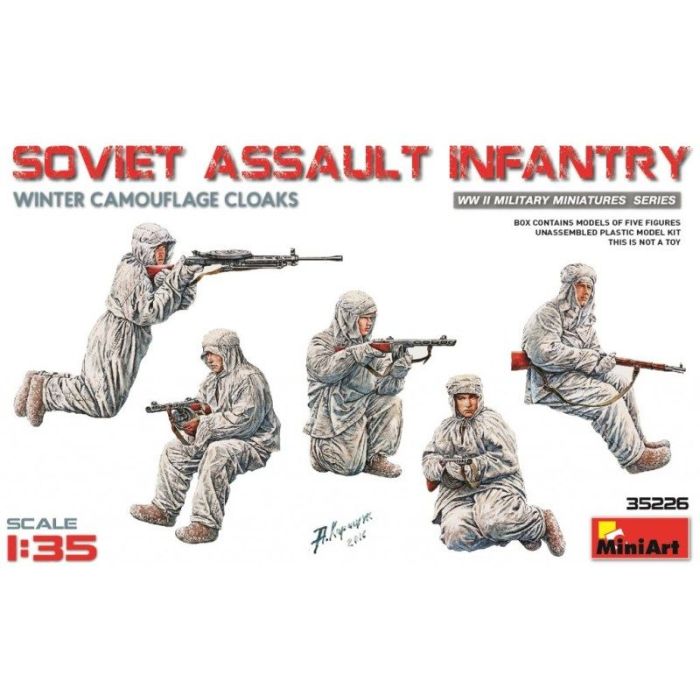 1/35 SOVIET ASSAULT INFANTRY WINTER CAMO CLOAKS 35226