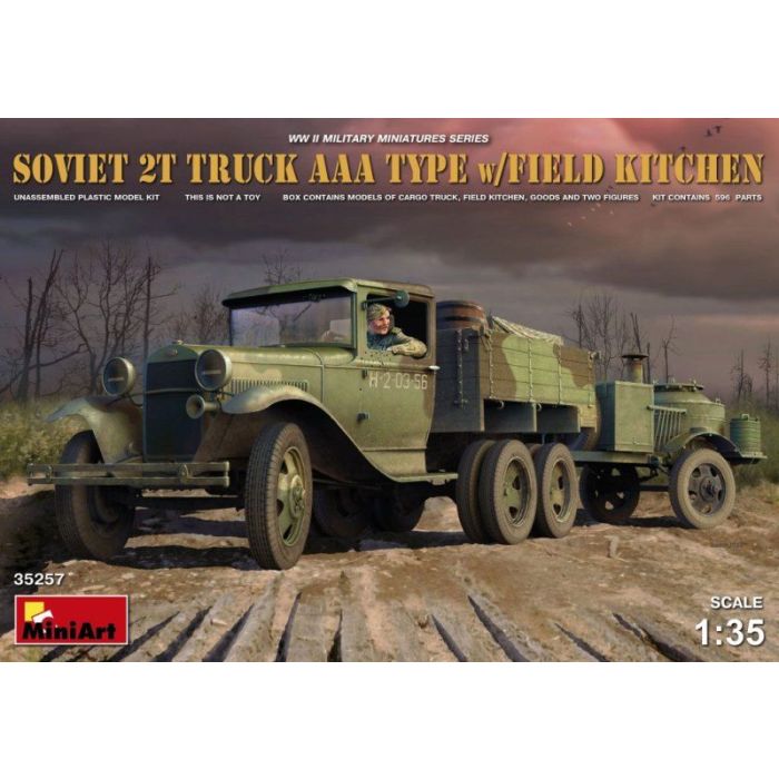 1/35 SOVIET 2 T TRUCK AAA TYPE W/FIELD KITCHEN 35257