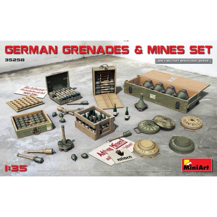1/35 GERMAN GRENADES en MINES SET 35258