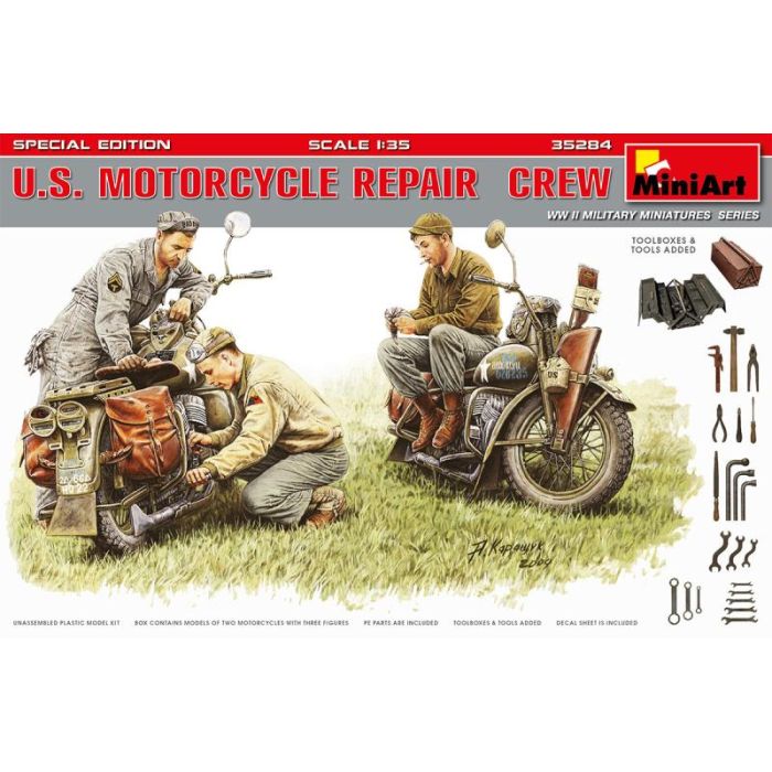 1/35 U.S. MOTORCYCLE REPAIR CREW. S.E. 35284