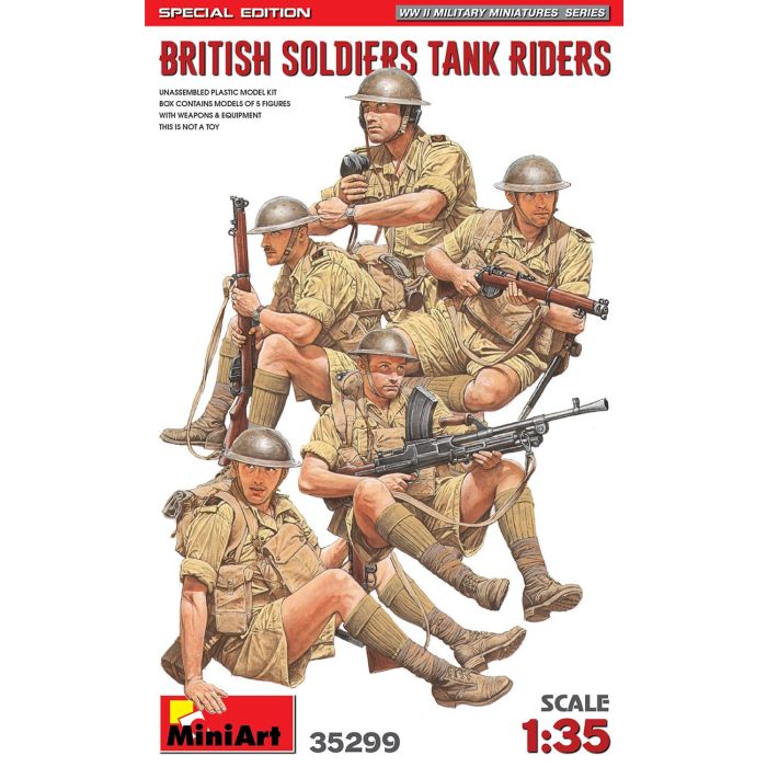 1/35 BRITISH SOLDIERS TANK RIDERS. S.E. 35299