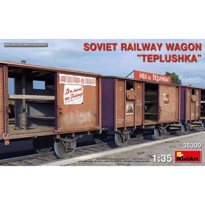 1/35 SOVIET RAILWAY WAGON TEPLUSHKA 35300