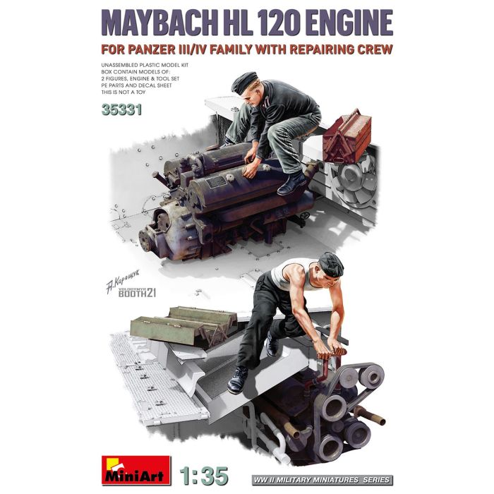 1/35 MAYBACH HL 120 ENGINE F. PANZER III/IV W. CREW 35331