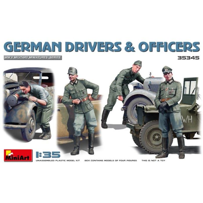 1/35 GERMAN DRIVERS en OFFICERS 35345