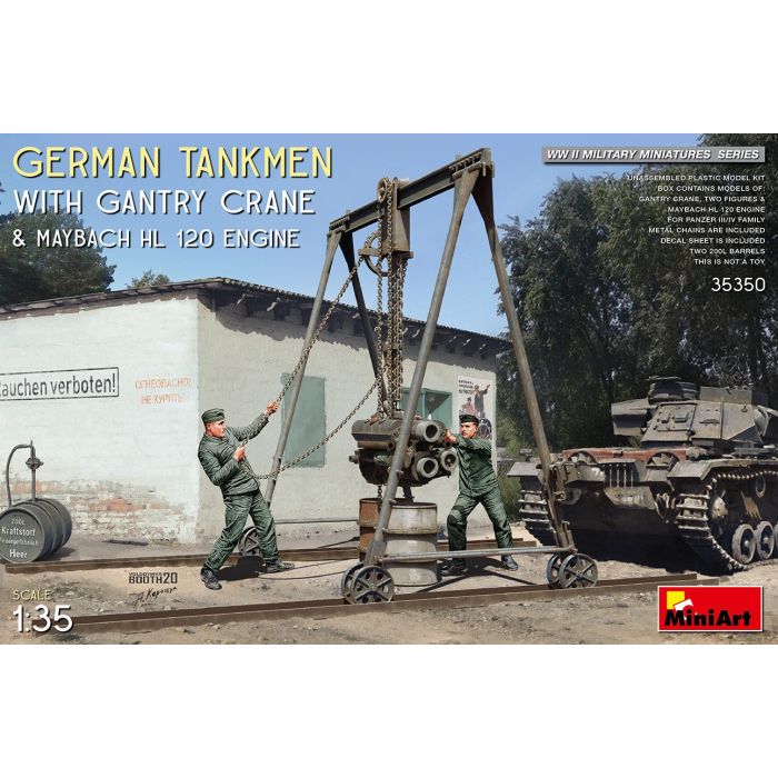 1/35 GERMAN TANKMEN WITH GANTRY CRANE en MAYBACH (05/25) * 35350