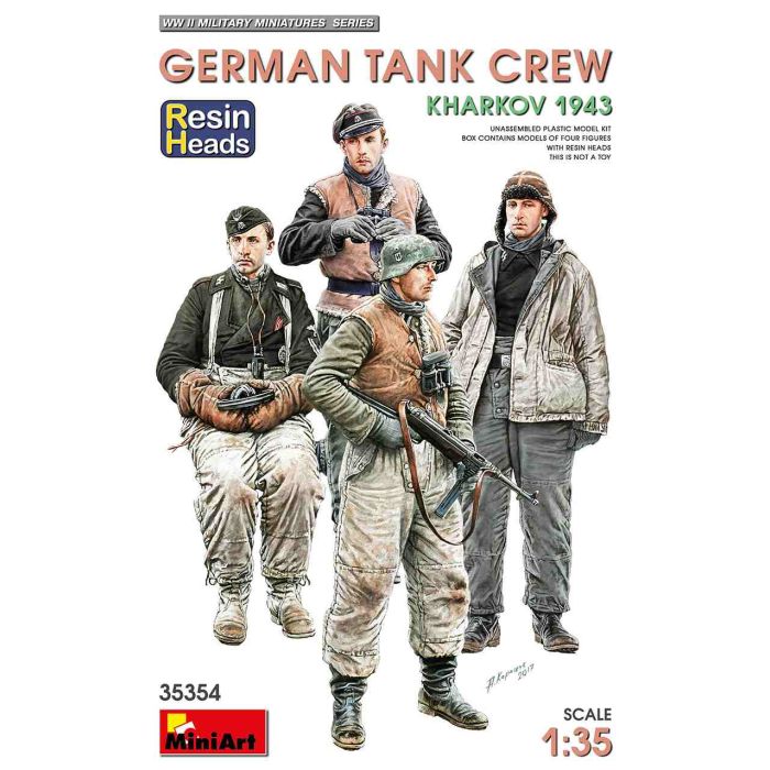 1/35 GERMAN TANK CREW. KHARKOV 1943. RESIN HEADS 35354