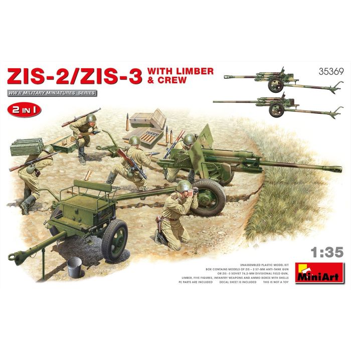 1/35 ZIS-2/ZIS-3 W. LIMBER en CREW 2IN1 35369