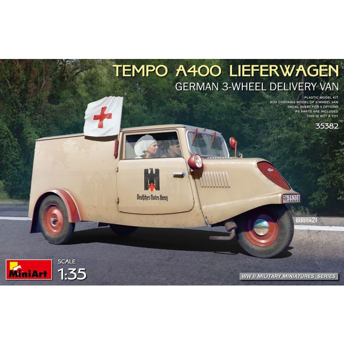 1/35 TEMPO A400 LIEFERWAGEN GERMAN 3-W DELIVERY 35382