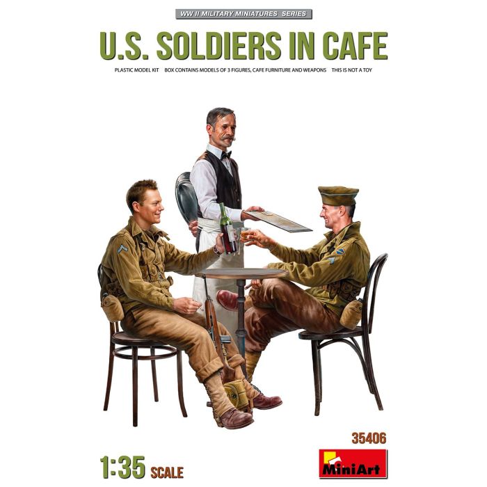 1/35 U.S. SOLDIERS IN CAFE 35406