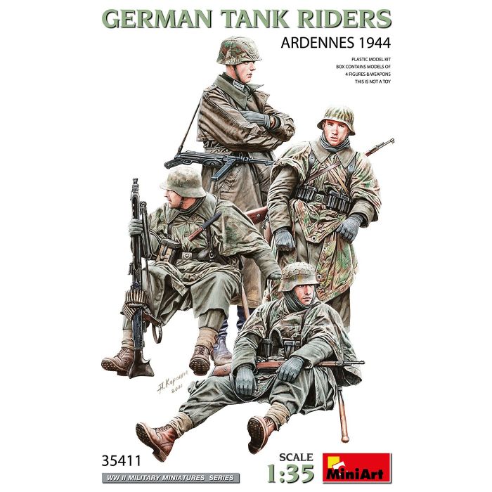 1/35 GERMAN TANK RIDERS. ARDENNES 1944 (12/23) * 35411