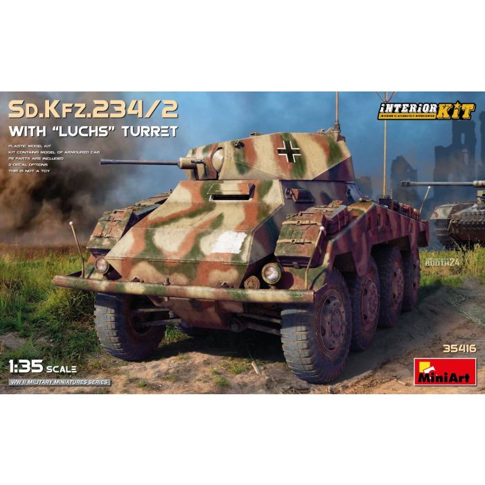 1/35 SD.KFZ 234/2 WITH LUCHS TURRET INT. KIT 35416