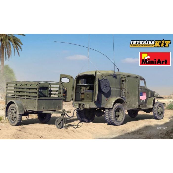 1/35 U.S. ARMY K-51 RADIO TRUCK W/ K-52 TRAILER 35418