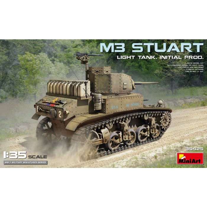 1/35 M3 STUART LIGHT TANK INITIAL PROD. (3/24) * 35425