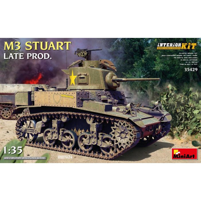1/35 M3 STUART LATE PROD. INTERIOR KIT (05/25) 35429