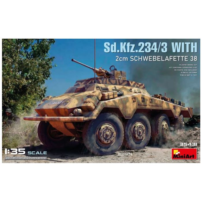 1/35 SF.KFZ. 234/3 WITH 2cm SCHWEBELAFETTE 38 35431