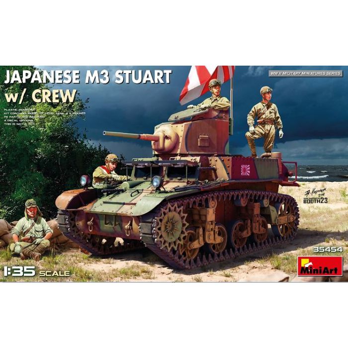 1/35 JAPANESE M3 STUART w/CREW. (02/25) * 35454
