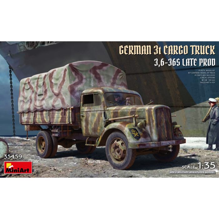 1/35 GERMAN 3T CARGO TRUCK  3,6-36S LATE PROD (07/25) * 35459