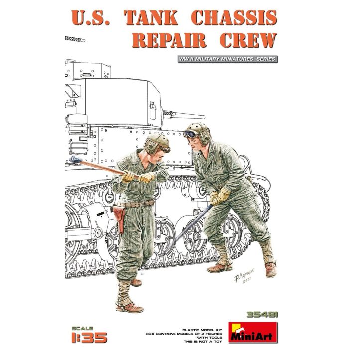 1/35 U.S. TANK CHASSIS REPAIR CREW 35481