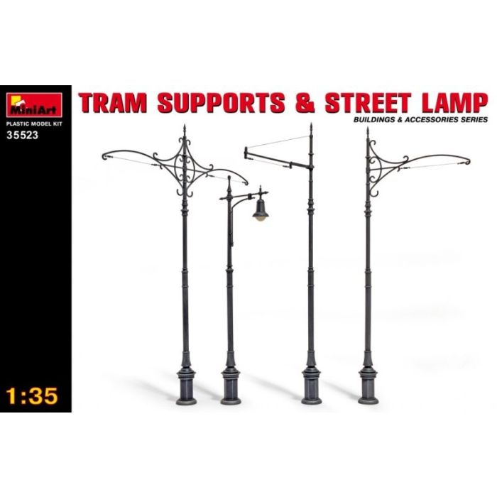 1/35 TRAM SUPPORTS AND STREET LAMPS 35523