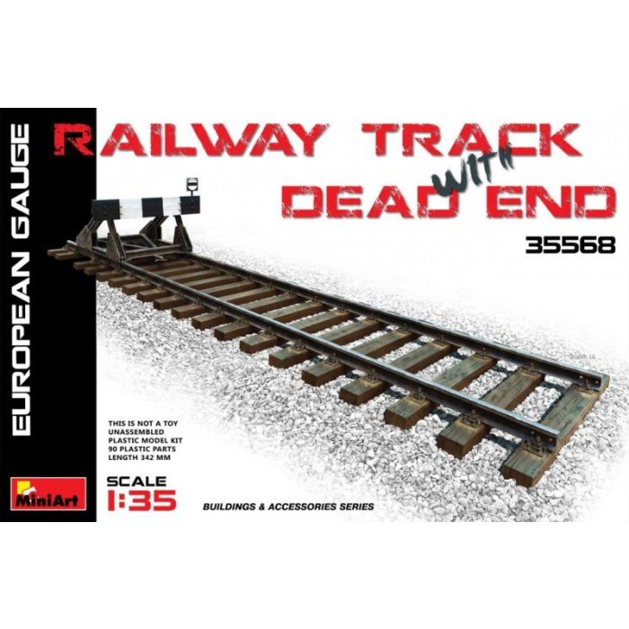 1/35 RAILWAY TRACK en DEAD END EUROPEAN GAUGE 35568